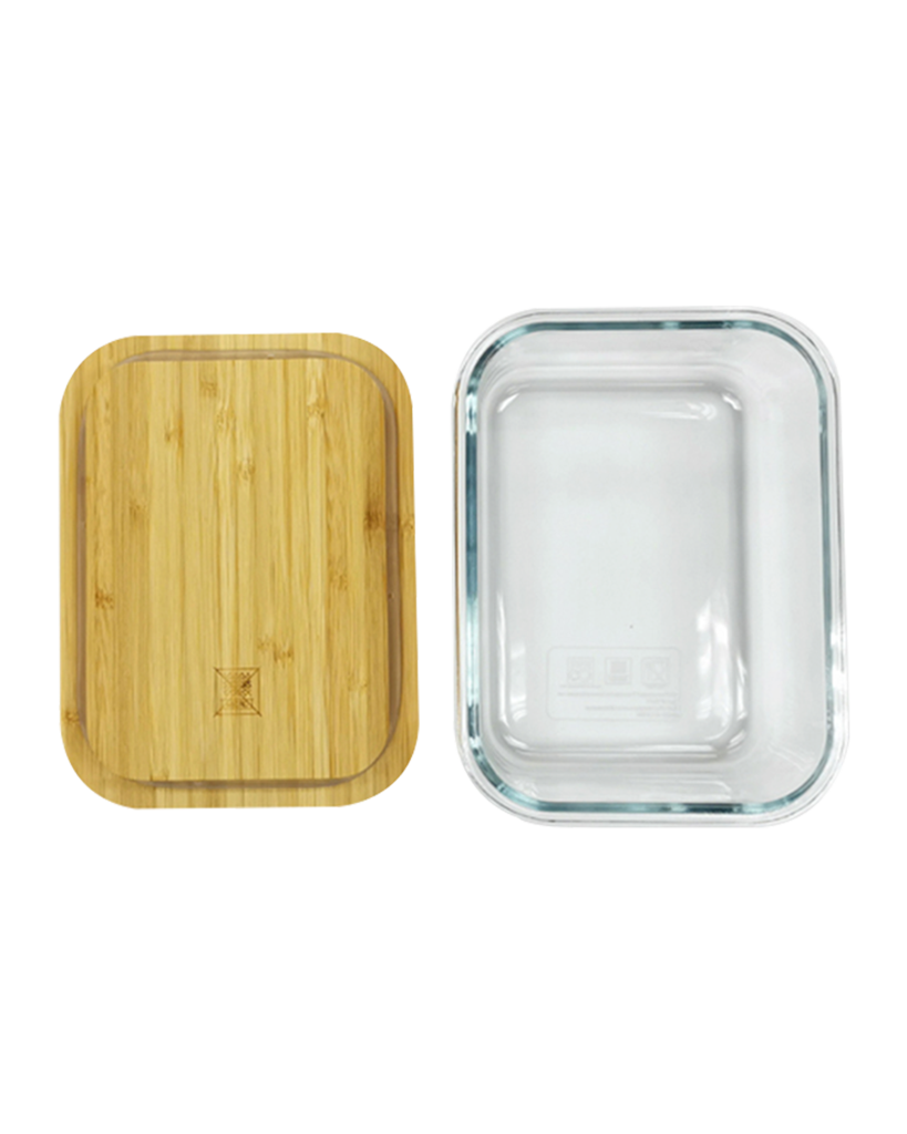 Glass Lunch Box with Cutlery