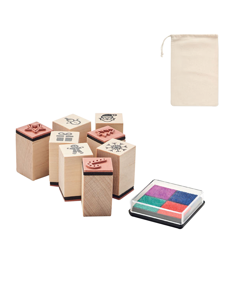 Wooden Christmas Stamps