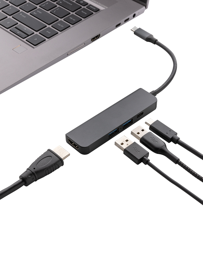 Aluminum hub with HDMI input