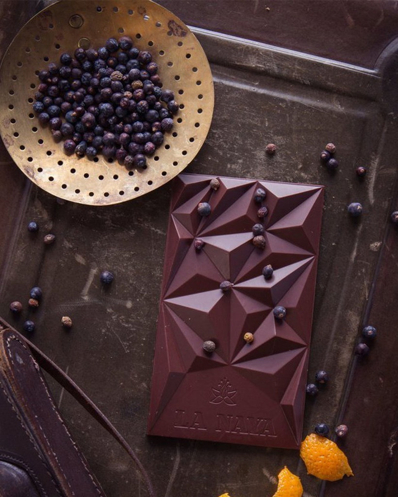 Handmade Dark Milk Chocolate Orange Juniper