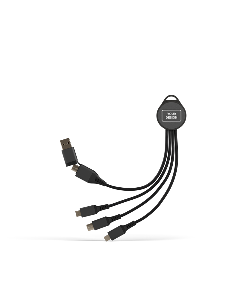 Recycled Aluminium 6-in-1 Charging Cable
