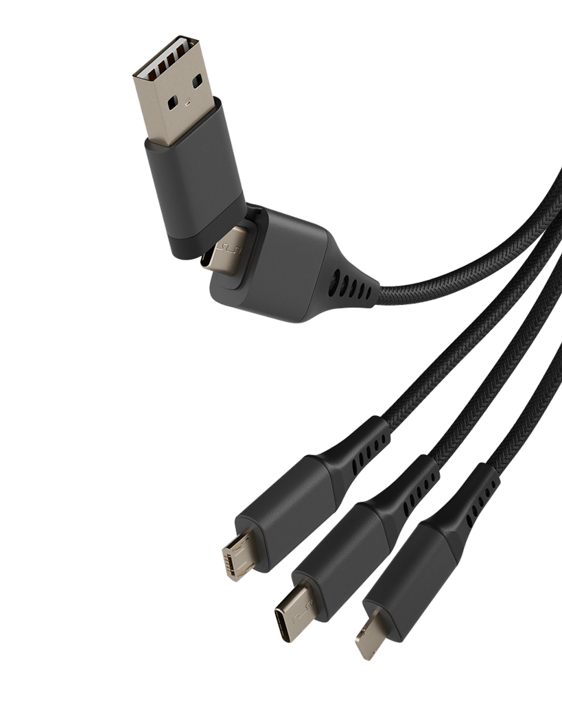 Recycled Aluminium 6-in-1 Charging Cable