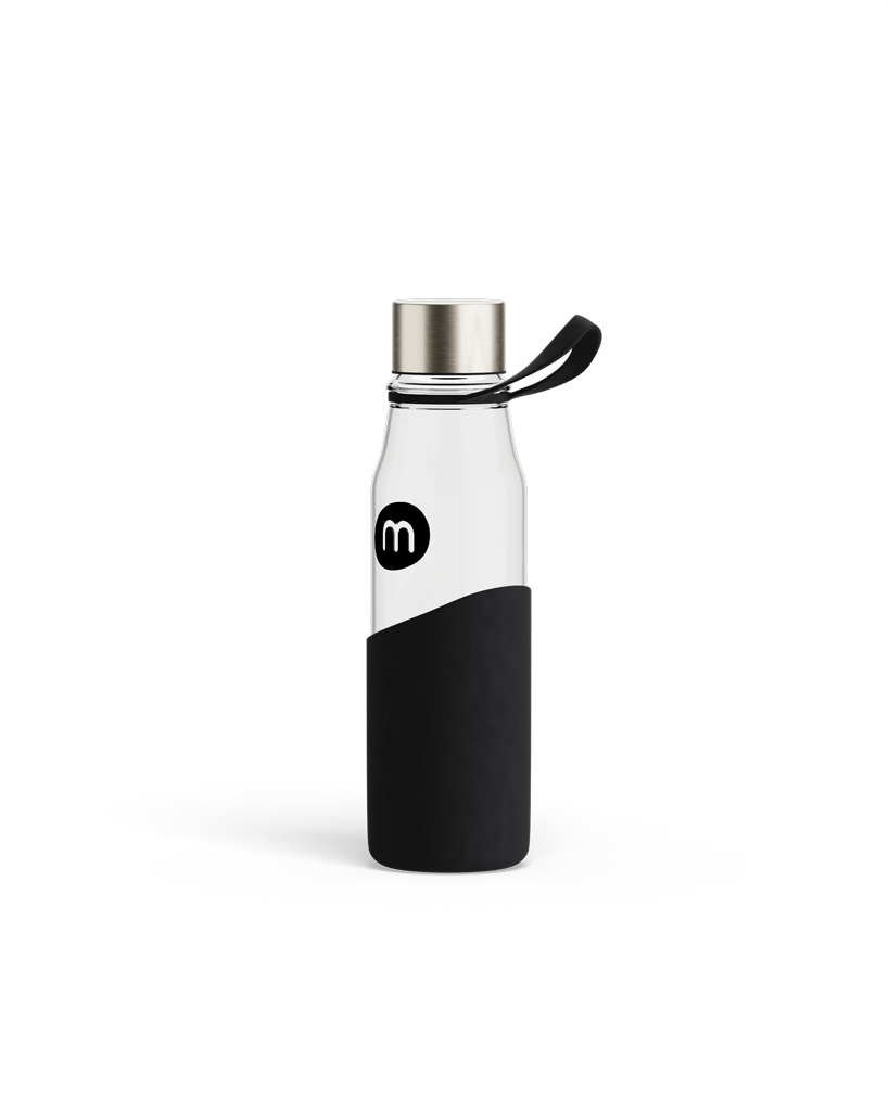 Glass 550ml Water Bottle