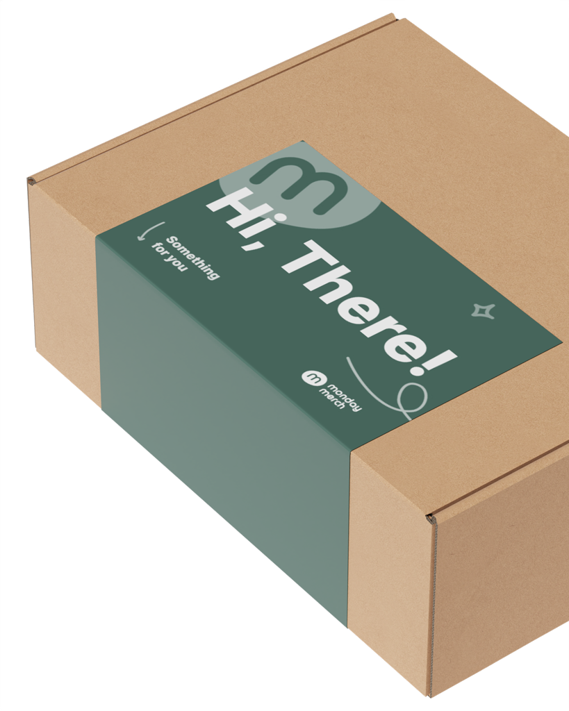 Shipping Box with Sticker