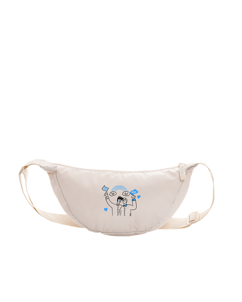 Custom Pride RPET Half-moon Sling Bag