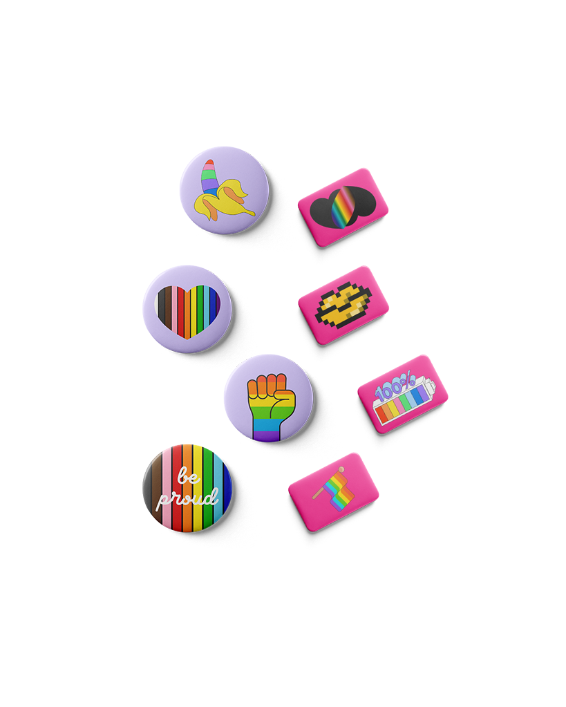Pride Shape Label Pin