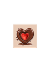 Card with Chocolate Heart