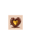 Card with Chocolate Heart