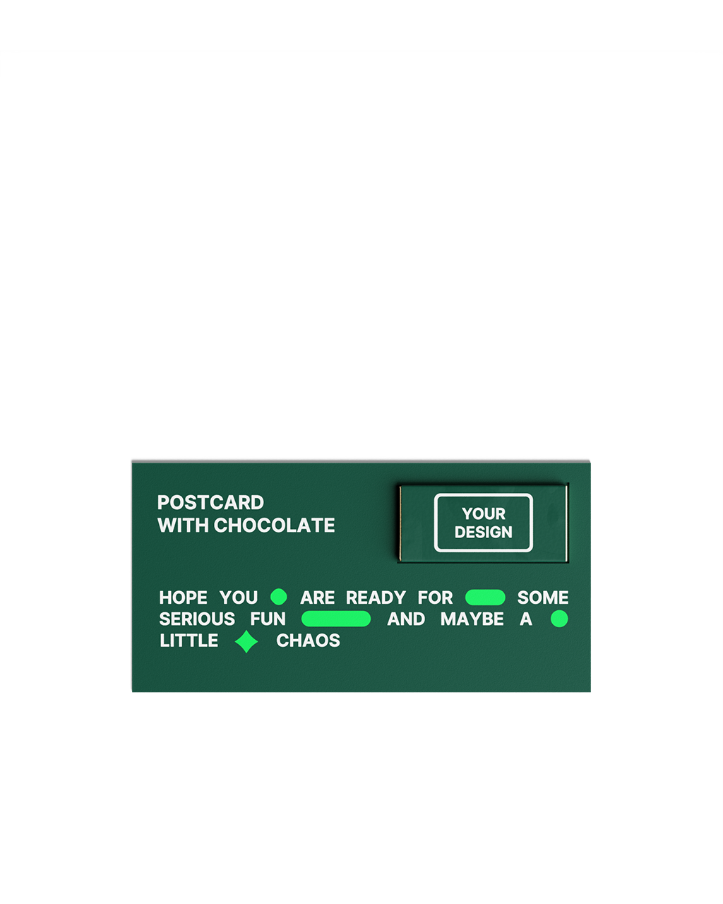 Postcard with Chocolate