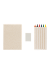 Set di matite colorate e libretto