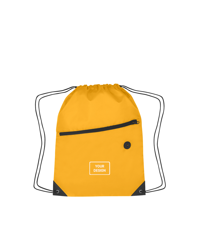 Zipper Drawstring Bag