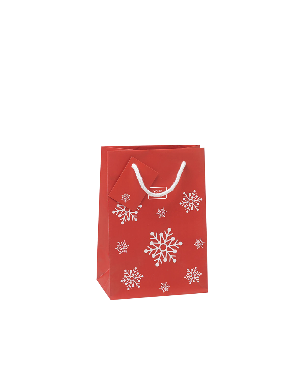 Bolsa de papel navideña