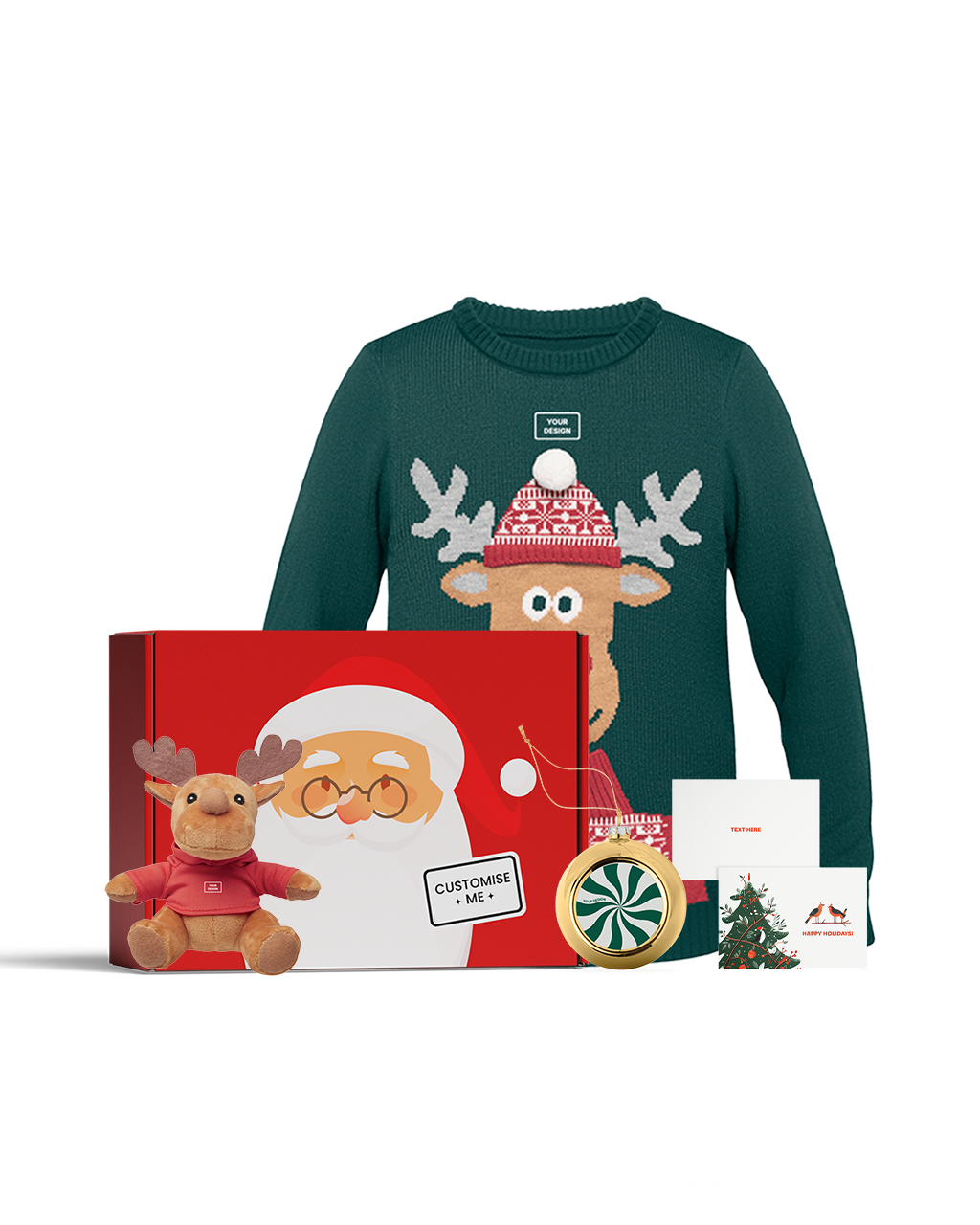 Kerstcadeaupakket met essentiële producten voor de feestdagen