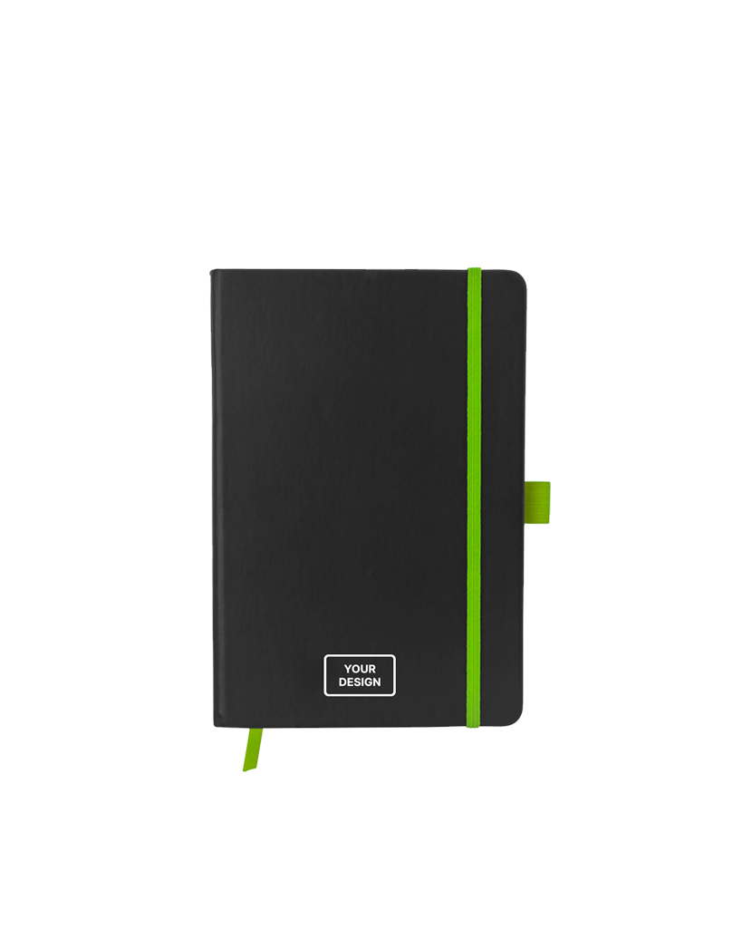 Solid black / Lime