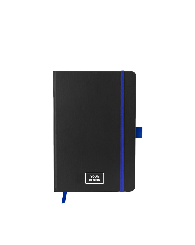 Solid black / Royal blue