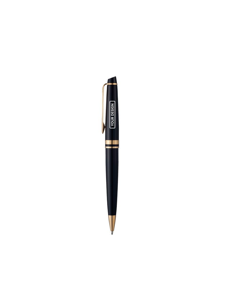 Solid black / Gold