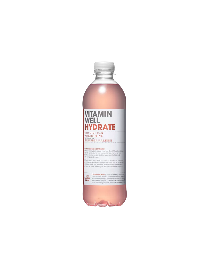Vitamin Well Hydrate Rhubarb & Strawberry S.PET 50cl