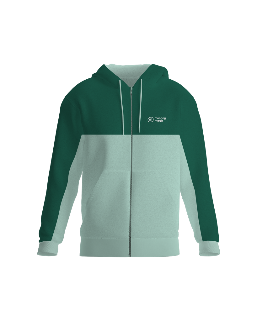 Bespoke Duo-coloured Zip Hoodie