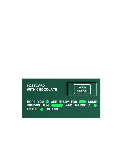 Postcard with Chocolate